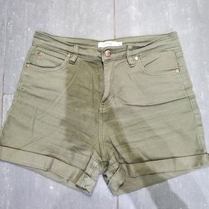 Army green shorts